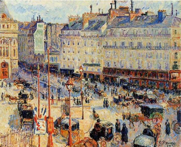 Camille Pissarro Place du Havre, Paris Germany oil painting art